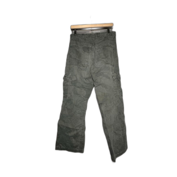 Vintage VF Wrangler 30x30 Green Camo Cargo Pants 100% Cotton Utility Style - Picture 2 of 9